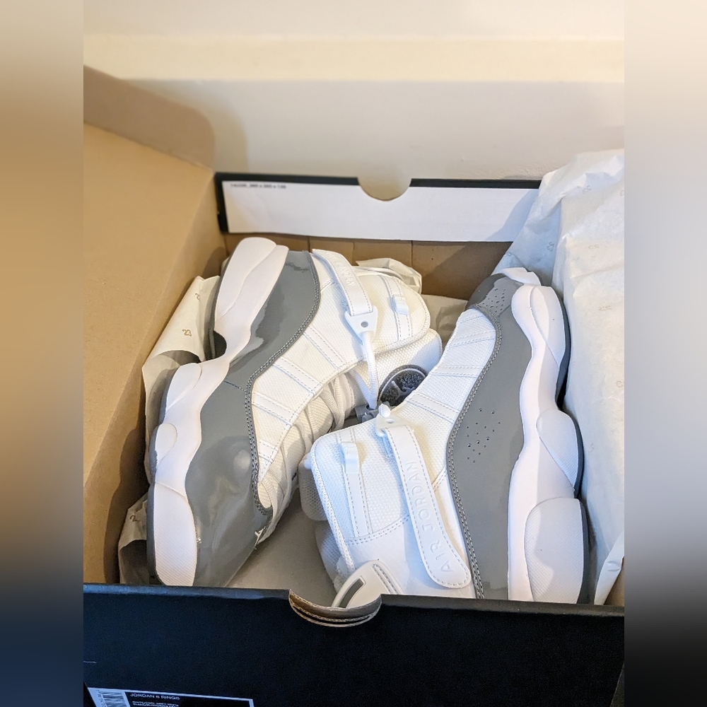 Men's NIB Jordan 6 Rings Cool Grey Sneakers - Picture 9 of 9